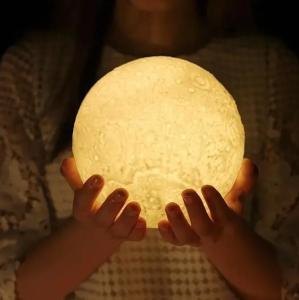 China App Control Smart Moon Lamp 3D Print Multifunction For Christmas Gift factory