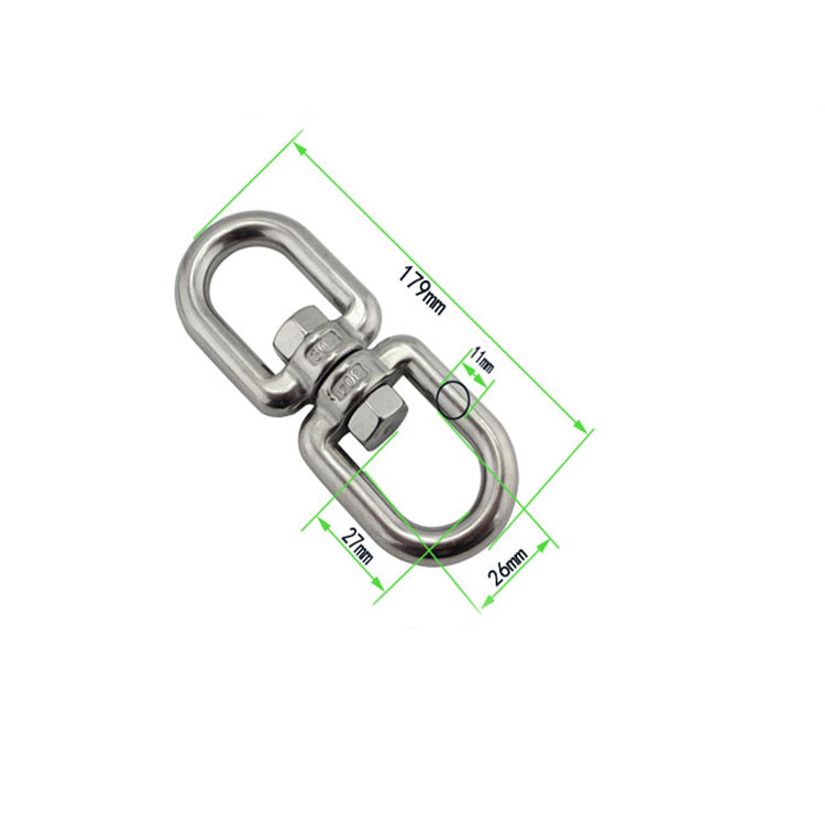 Other Stainless Steel Rigging Hardware Double Eye Hook Swivel Shackle