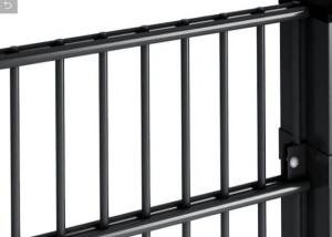 China Security 868 656 Double Welded Wire Mesh Fence 50*200mm Hole Powder Coating factory