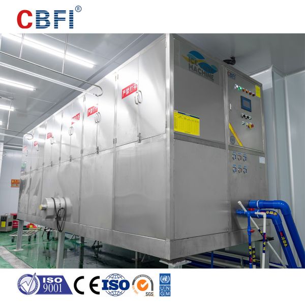 China R404A Air Cooling Ice cube Maker With Frascold Compressor factory