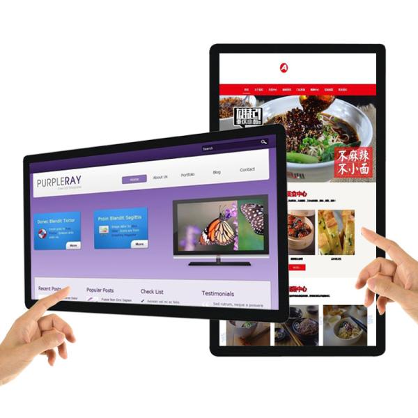 32 to 65 inch Wall Mounted LCD Advertising Display Interactive Advertising