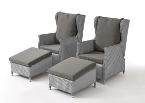 China PE Rattan Outdoor Leisure Chairs Set For Gardern Relaxing Time factory