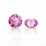 Custom Princess Cut Pink Loose Moissanite Diamonds Heart Lab Created