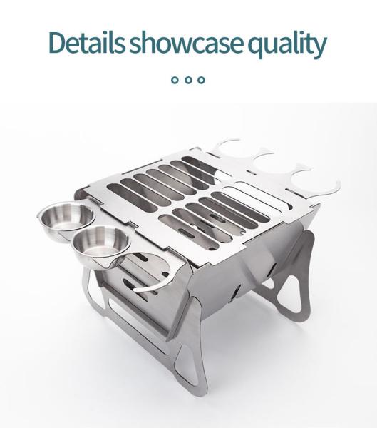 Food Grade Stainless Steel Portable Camping BBQ Barbecue Stove CE Certified