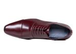 Normal Size Carved Mens Pointed Toe Dress Shoes , Adult Brown Lace Up Dress