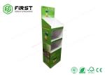 Advertising 4 Shelf Corrugated Retail Cardboard Floor Displays With Color