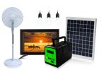 40W Portable Outdoor Solar Lighting System Polycrystalline 12V 12AH With