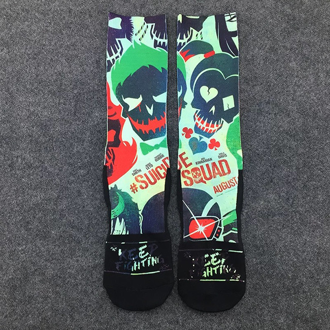 Cartoon Character Sublimation Sport Socks Custom Digital Printed Socks