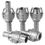 Stainless Steel 304 316 Camlock Quick Couplings Type F BSPT NPT Threaded for