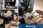 Output 10KHz Brazing Induction Heater High Frequency Voltage 400V