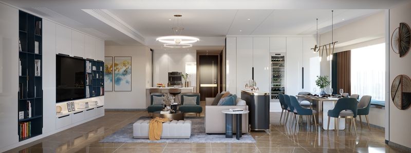 Modern Aesthetic TV Cabient With Multiple Storage Solution And Durable Structure