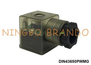 China DIN43650A Power Save Solenoid Valve Coil Connector 220VAC 2P+E IP65 factory