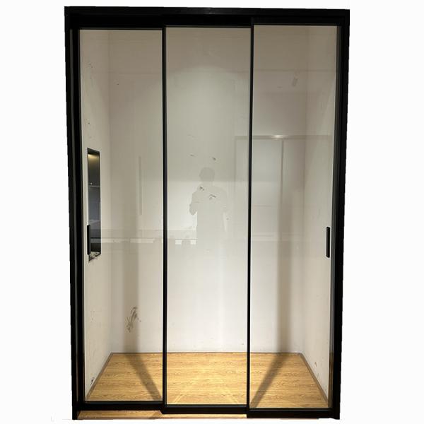 Sliding Tempered Glass Door with Water-Resistant Design for High-End Apartments