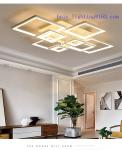 Recrangle Linked Simple Ceiling LED Lightings White Color Lamps