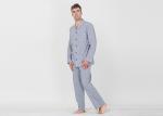 Trendy Breathable Mens Winter Sleepwear , Mens Extra Warm Pyjamas Anti Shrink