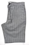 Stylish Custom Made Mens Pants Grey Stripe All Cotton Breathable Shorts