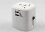 Most Popular AC Output 6A Travel Power Adapter With 2.5A Dual USB Charging Port