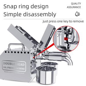 Mini Press Machine Coconut Oil B02 For Home Use Double Head