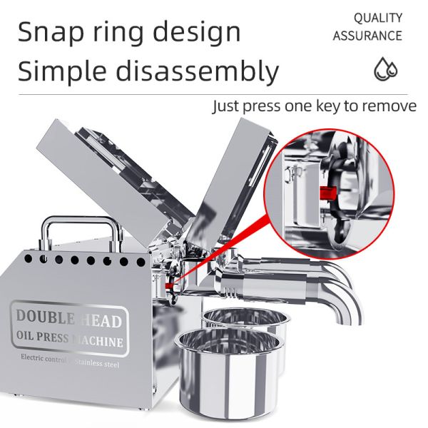 China Mini Press Machine Coconut Oil B02 For Home Use Double Head factory