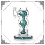 No Logo Smoking Glass Water Tube 10 Inches Showerhead Perc Glass Bongs