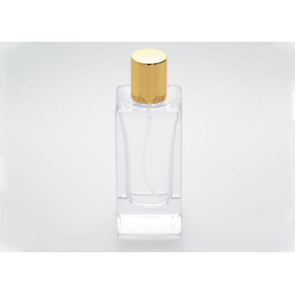 China Glass Empty Square Perfume Bottles 0.075ml 100ml No Leaking factory