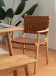 Two Years Guarantee Wooden Dining Chair with Solid Wood Frame and PU Leather