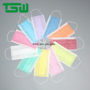 China 3 Layer Colorful BFE 99% Disposable PP Face Mask With Earloop factory