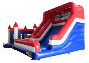 China Tarpaulin Inflatable Large Slide / Playground Climbing Combo Bounce House factory