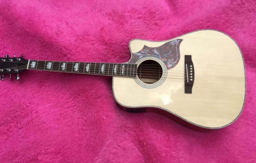 2018 new Chibson H-Bird acoustic guitar KOA body H-Bird electric acoustic guitar