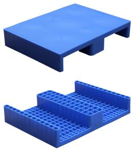 China 4 Way Flat Stackable Plastic Pallets Single Faced High Density Non - Toxic factory