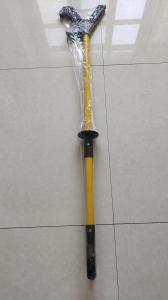 China Fiberglass Yellow 50&quot; Custom Made Handle No Touch Pole Push Pull Safety Tool factory