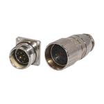 150V 10mm Cable M23 Assembled Connector CuZn Waterproof Female Signal Connector