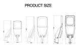 Waterproof LED Street Light Automatic On Off Street Lamp 30W 80W 150W LED Street