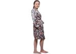 Winter Women'S Long Sleeve Satin Pajamas , Breathable Ladies Night Sleeping