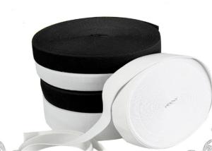 China 5mm Elastic Band For Clothes 3mm Black White Flat Braided Different Colors factory