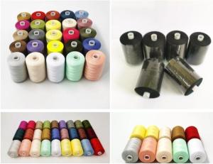 China Raw white 50S/3 Poly Poly Core Spun Sewing Thread For Leather Products factory