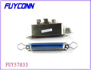 China 36 Pin Receptacle Centronic Solder 180 Degree Cable Exit Connectors, IEEE 1284 Connector factory