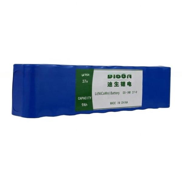 2C dischargerate 37v 9Ah NMC Lithium Ion Li NiCoMh Battery Pack For E Bike