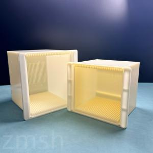 China 5 Inch 6 Inch 125x125mm 150x150mm Square Wafer Cassette Box 25pc Polypropylene (PP) Plastic factory