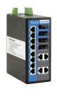 16-port 48VDC Din Rail Mount Ethernet Switch With Rugged High Strength Metal