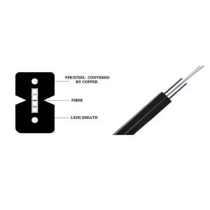 China SM G657A LSZH Ftth Indoor Drop Cable , Fiber Optic Ethernet Cable 1 2 4 Core factory