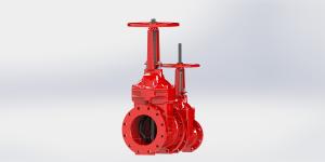China High Grade Rubber Disc Resilient Seated UL FM Gate Valve Flange Type factory