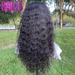 Pre Plucked Natural Water Wave Human Hair Lace Frontal Wigs with Baby Hair