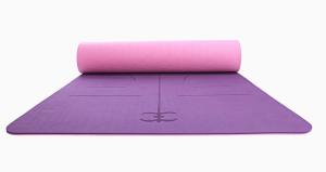 China TPE Non-Slip Yoga Mat 6mm Eco-Friendly And Tasteless Fitness &amp; Workout Mat with Body Alignment System For Yoga, Pilates factory