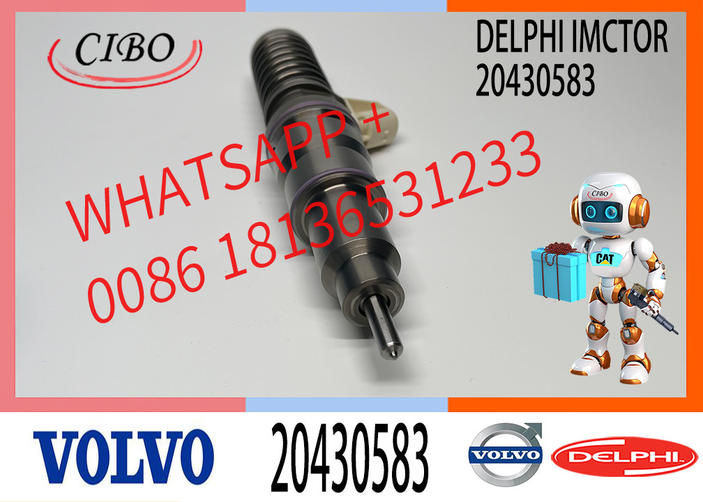 Fuel Injector 20430583 21582096 BEBE4C080 BEBE4C0000 For VOL-VO EC460 EC360B FH12 FM12 Excavator Injectors
