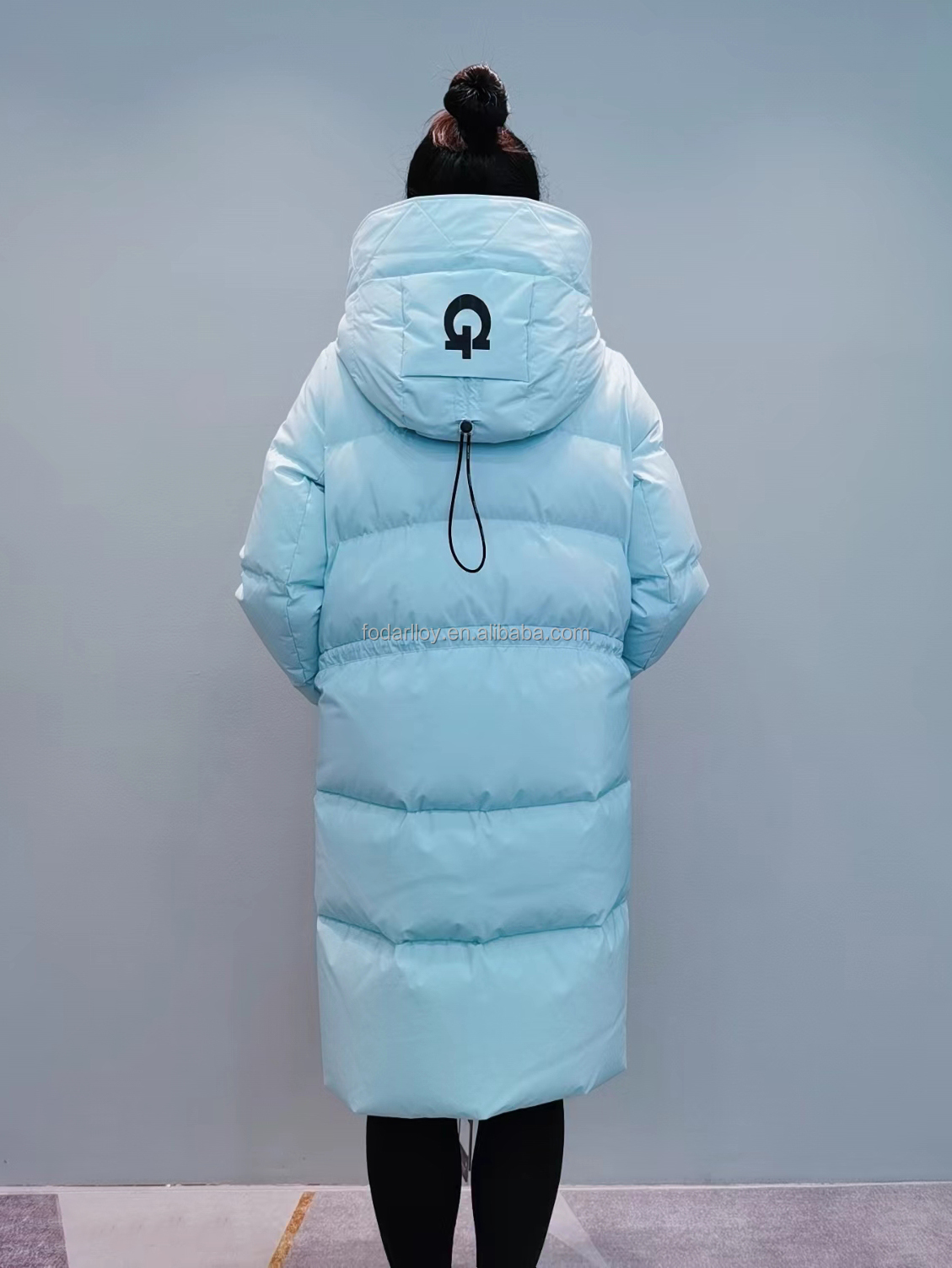 FODARLLOY F22563 Ladies Warm Hooded Cotton-padded Clothes Women Slim Long Winter Jackets Women Coats