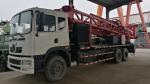 High Speed Truck Mounted Drilling Machine , Geotechnical Drilling Equipment Red