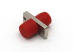 Rectangle FC Fiber Optic Adapters Metal / Plastic Body SC Simplex Mount Hole