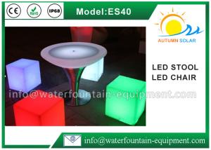China Multi Colors LED Cube Chair For Bars , Outdoor Area UV Resistant Light Up Cube Seat factory