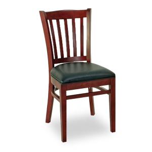 China Restaurant Dining Chair with Solid Wood Frame and Modern PU Leather Design factory